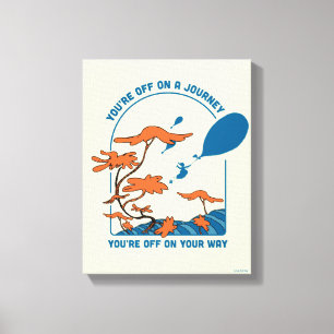 Åh, Stället du går! "Av på en resa" Canvastryck