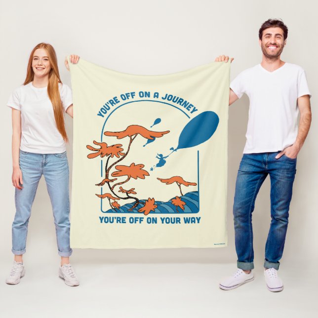 Åh, Stället du går! "Av på en resa" Fleecefilt (På plats)