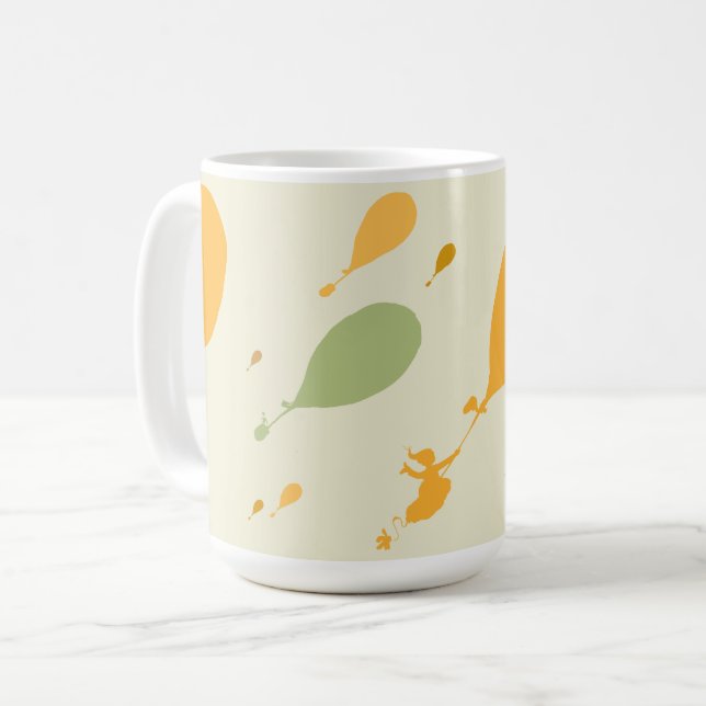 Åh, Stället du går! Ballongdisposition Mönster Kaffemugg (Framsida vänster)