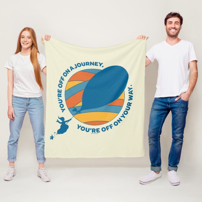 Åh, Stället du går! "Du är av på ditt sätt" Fleecefilt (På plats)