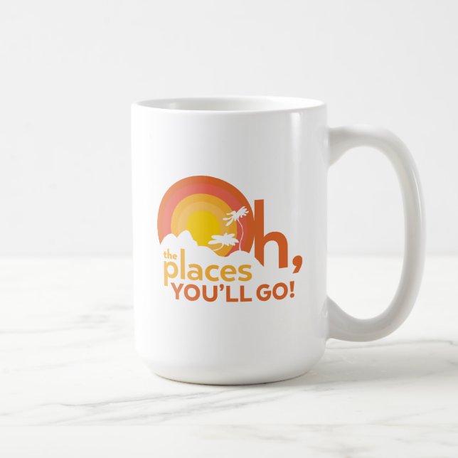 Åh, Stället du går! Landskapstypografi Kaffemugg (Höger)