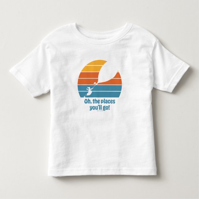 Åh, Stället du går! Retro Sunset T Shirt (Framsida)