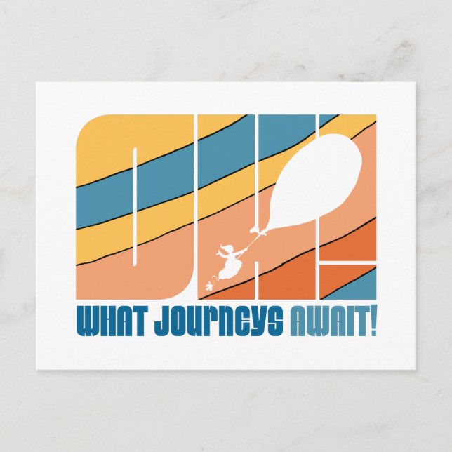 Åh, Stället du går! "What Journeys Await" Vykort (Framsida)