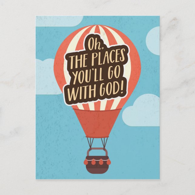 Åh, Stället du ska gå med GOD! Vykort (Framsida)
