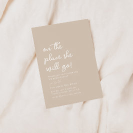 Åh, Stället hon kommer att gå på Grad Party-inbjud Inbjudningar