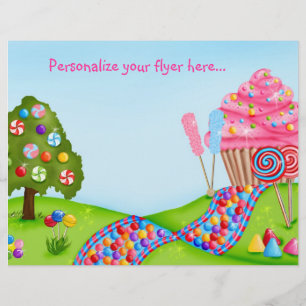 Åh Sweet Candyland Flyer / Letterhead