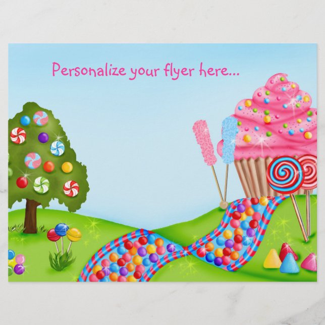 Åh Sweet Candyland Flyer / Letterhead (Framsidan)