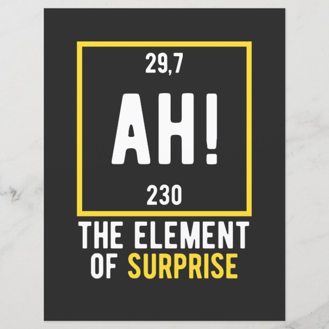 Ah The Element of Surprise (Framsida)