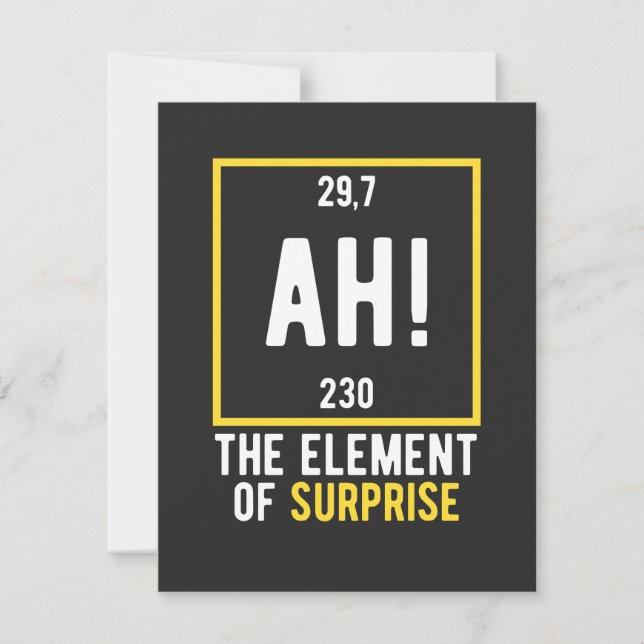 Ah The Element of Surprise (Framsida)