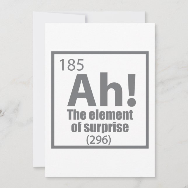 Ah! The Element of Surprise Funny Chemistry Joke (Framsida)