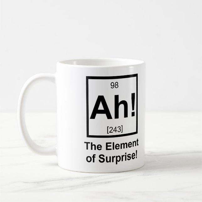Ah the Inslag of Surprise Periodic Inslag Symbol Kaffemugg (Vänster)