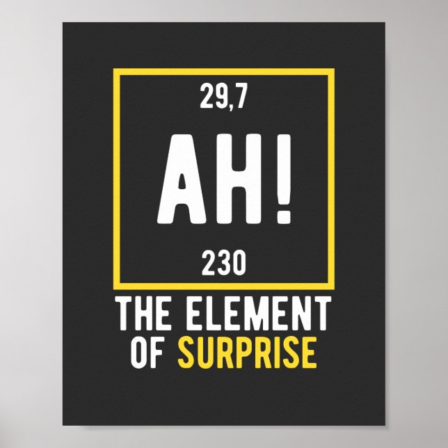 Ah the Inslag of Surprise Poster (Framsidan)