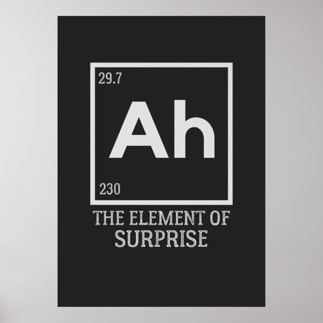Ah the inslag of surprises poster (Framsidan)