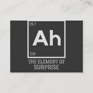 Ah the inslag of surprises visitkort