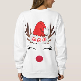 Åh, ugly White Reindeer jul T Shirt