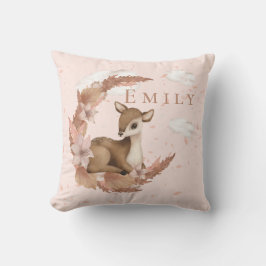 Åh, underbar Hjort och Clouds Stars Nursery Kudde