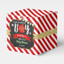 "Åh, vad Joy, det är en pojke!" Jul Baby Shower Presentaskar