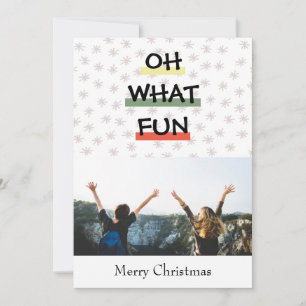 ÅH VAD KUL Färgglad Jul Fotokort Julkort