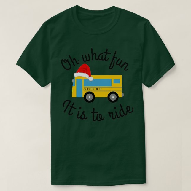 Åh vad roligt buss t shirt (Design framsida)