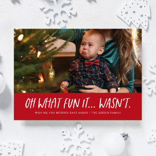 Åh vad roligt det inte var roligt julfoto julkort