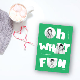 Åh vad roligt Lekfulla utskärningsformer 3 Foto Sä Julkort