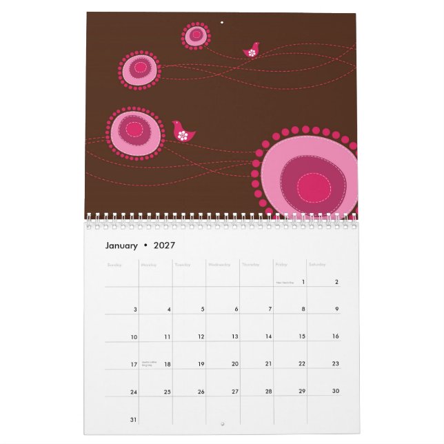 Åh, veterligt! Anpassningsbar Flexi Calendar 2012 Kalender (Jan 2027)