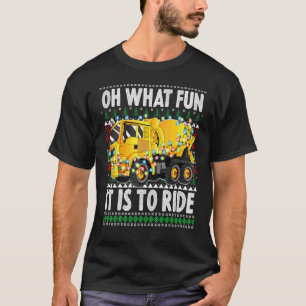 Åh Vilken Rolig Det Är Att Åka Julblandare Lastbil T Shirt