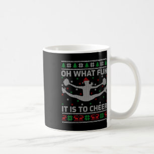 Åh Vilken Rolig Det Är Att Cheera Fult Cheerleadin Kaffemugg