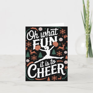Åh Vilken Rolig Det Är Att Cheera Fult Cheerleadin Kort