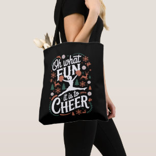 Åh Vilken Rolig Det Är Att Cheera Fult Cheerleadin Tygkasse