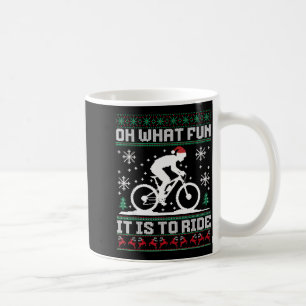 Åh Vilken Rolig Det Är Att Rida Mountainbike Cykel Kaffemugg