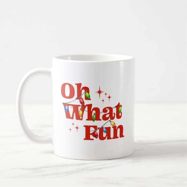Åh, vilken rolig jul  kaffemugg (Vänster)