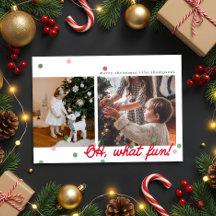 Åh, vilken rolig konfettipunkter- Platt helkort