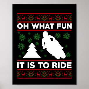 Åh Vilken Rolighet Det Är Att Rida Motorcykel Moto Poster