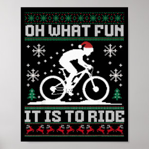 Åh Vilken Rolighet Det Är Att Rida Mountainbike Cy Poster