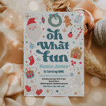 Åh vilken Roligt blå och röd julafton Födelsedagsf Inbjudningar<br><div class="desc">Vilken Roligt blå och röd jul Födelsedagsfest inbjudan</div>