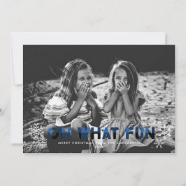 Åh, vilken Roligt blått Buffalo-julkort Julkort