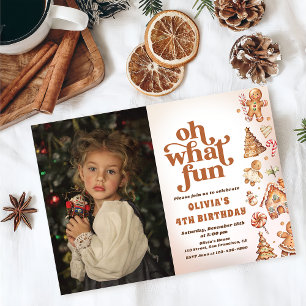 Åh, vilken Roligt, Födelsedagsfest av jultomte Inbjudningar