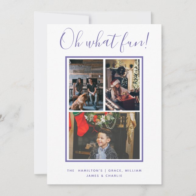 Åh Vilken Roligt jul-Personlig Julkort (Framsida)