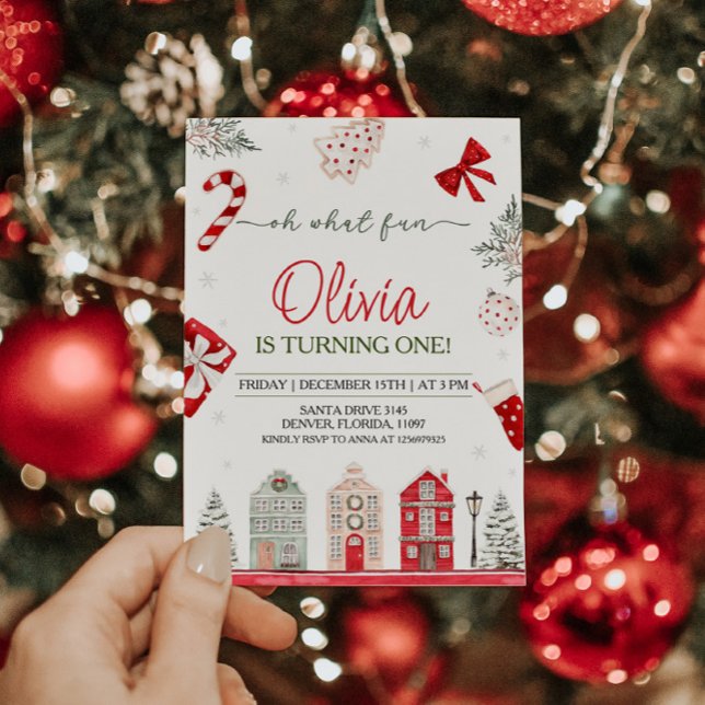 Åh Vilken Roligt julafton Inbjudningar (Skapare uppladdad)