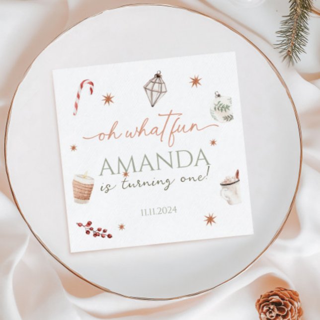 Åh Vilken Roligt julafton Pappersservett (Skapare uppladdad)