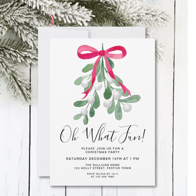 Åh Vilken Roligt julfestinbjudan? Inbjudningar (Skapare uppladdad)