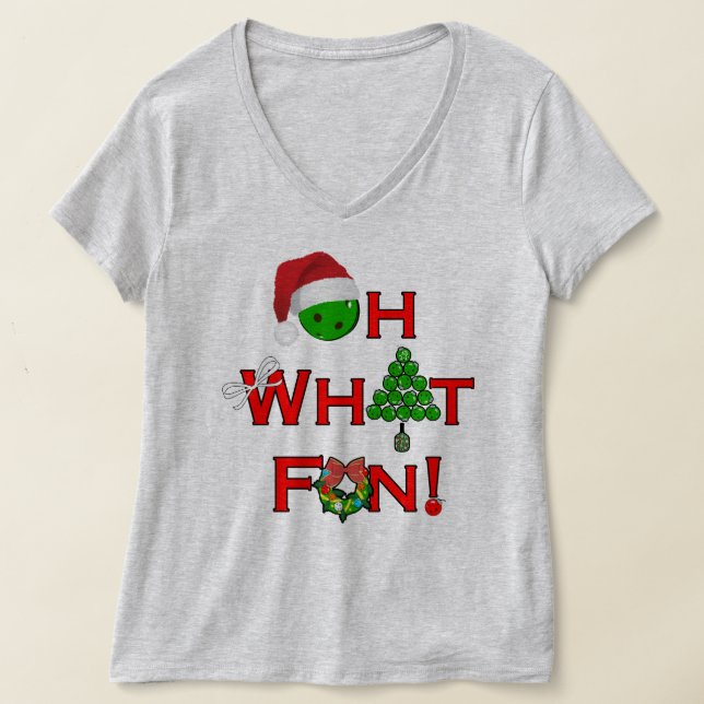 Åh, vilken Roligt julklapp T Shirt (Laydown)