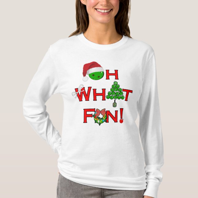 Åh, vilken Roligt julklapp T Shirt (Framsida)