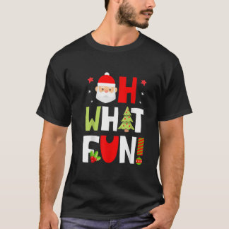 Åh, vilken Roligt julklappar Boys Kids Girls Santa T Shirt