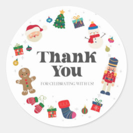 Åh Vilken Roligt julläggs favoritetikett? Runt Klistermärke