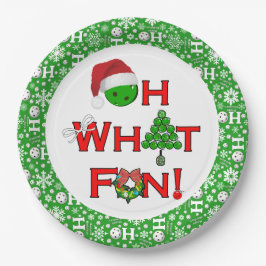 Åh, vilken Roligt Julpickleball Party Grönt Ho Ho