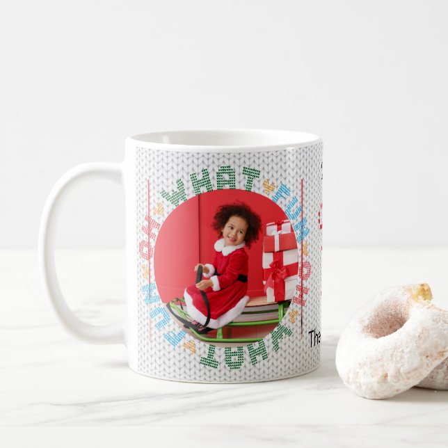 Åh, vilken Roligt Julsötare Fotokaffe Mugg (Med munk)
