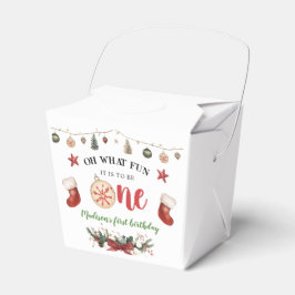 Åh, vilken Roligt som lagrar jul första födelsedag Presentaskar