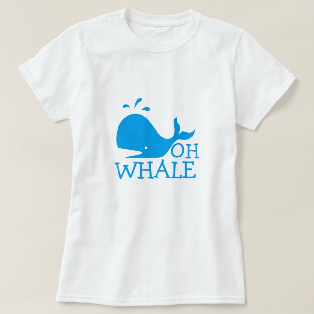 Åh Whale Tee Shirt (Design framsida)